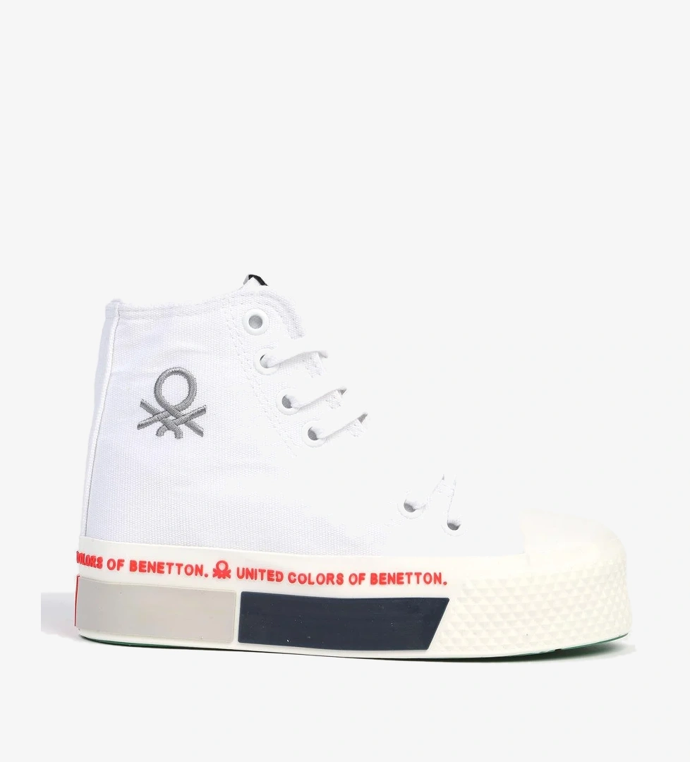 ® | BN-30942 - 3114 Beyaz Kırmızı - Kadın Spor Ayakkabı - Görsel 1