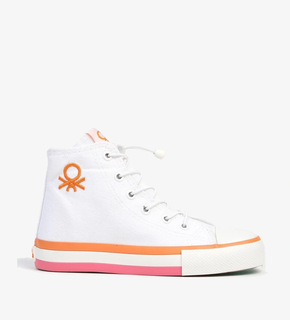 ® | BN-90193 - 3394 Beyaz Turuncu - Çocuk Spor Ayakkabı