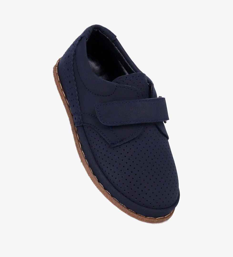 Circum Nubuk Cırtlı Erkek Bebek Sünnet Ayakkabısı Lacivert