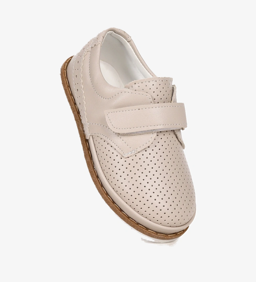 Circum Cilt Cırtlı Erkek Bebek Sünnet Ayakkabısı Bej