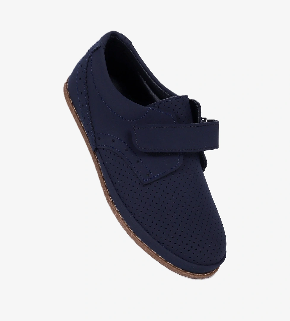 Circum Nubuk Cırtlı Erkek Çocuk Okul Sünnet Ayakkabısı Lacivert