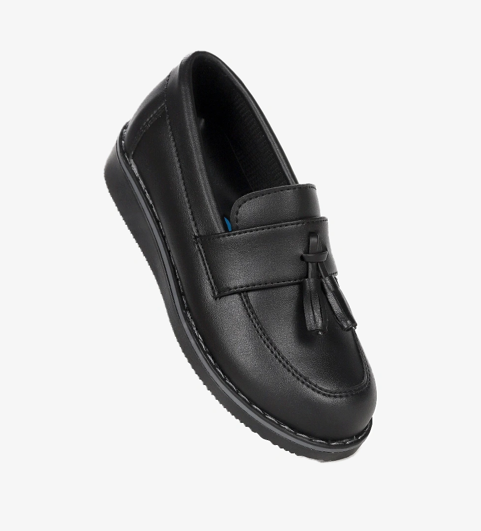 Cision Cilt Papyonlu Erkek Çocuk Okul Sünnet Ayakkabısı Siyah - Görsel 1