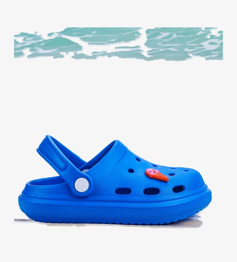 Bester Eva Plaj Havuz Okul Kreş Erkek Çocuk Terlik Saks Mavi