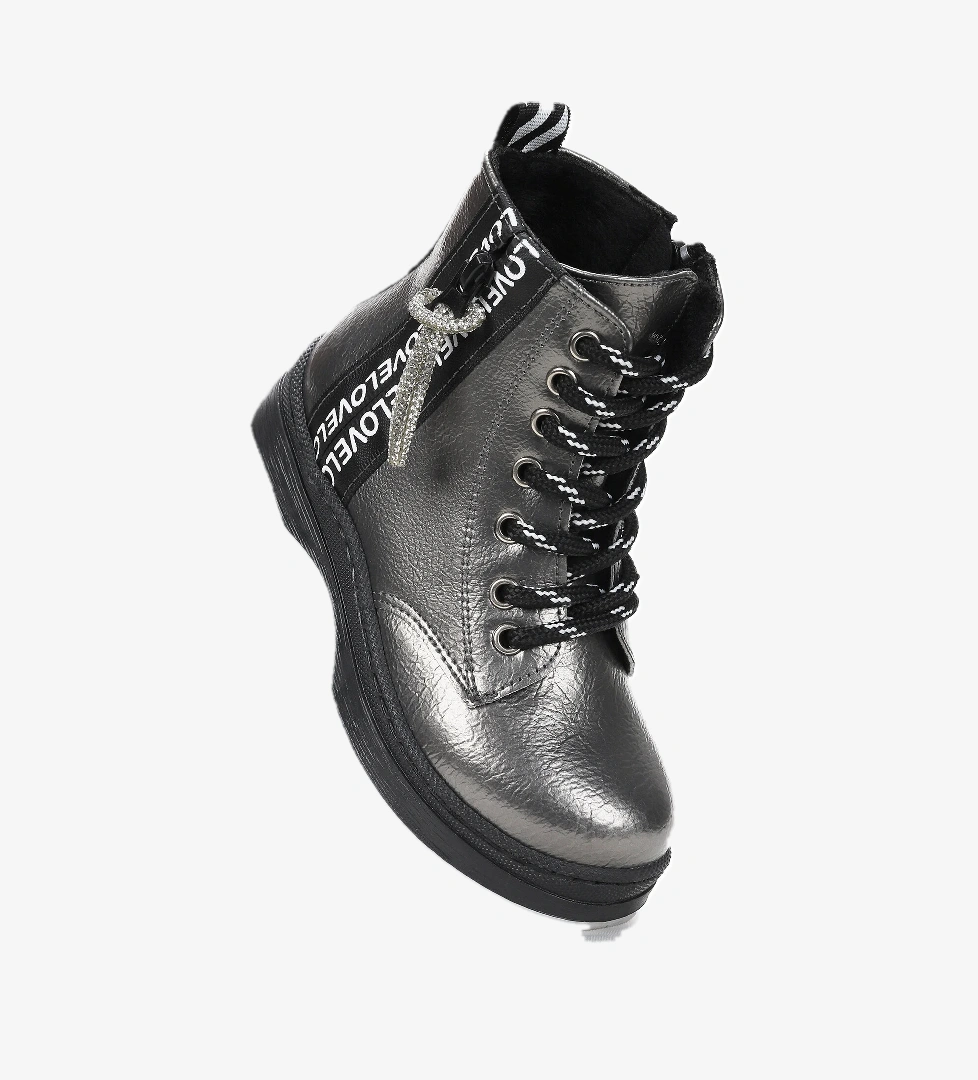 Love Çatlak Termo Taban Kız Çocuk Bot Platin