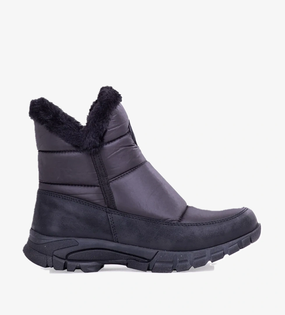 52592 Kışlık Kadın Kar Bot Siyah - Görsel 1