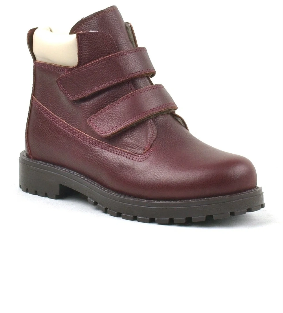 Rakerplus Neson Hakiki Deri Bordo Cırtlı Çocuk Bot model görseli