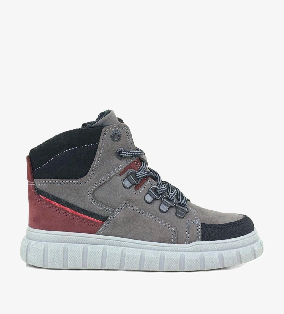 Rakerplus Rakerplus Hakiki Deri Gri Fermuarlı Erkek Çocuk Bot model görseli