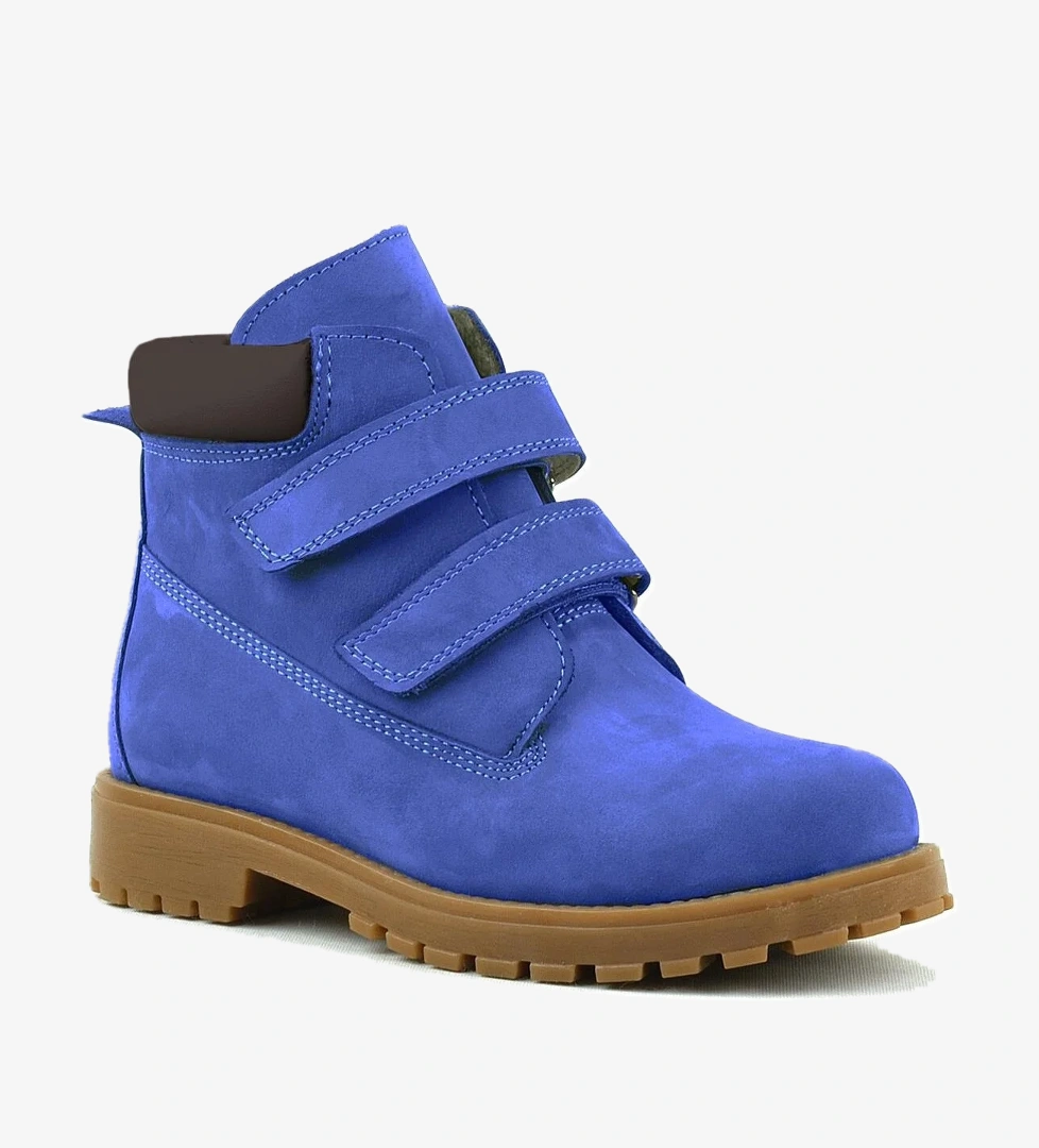 Rakerplus Neson Hakiki Deri Koyu Mavi Cırtlı Çocuk Bot model görseli