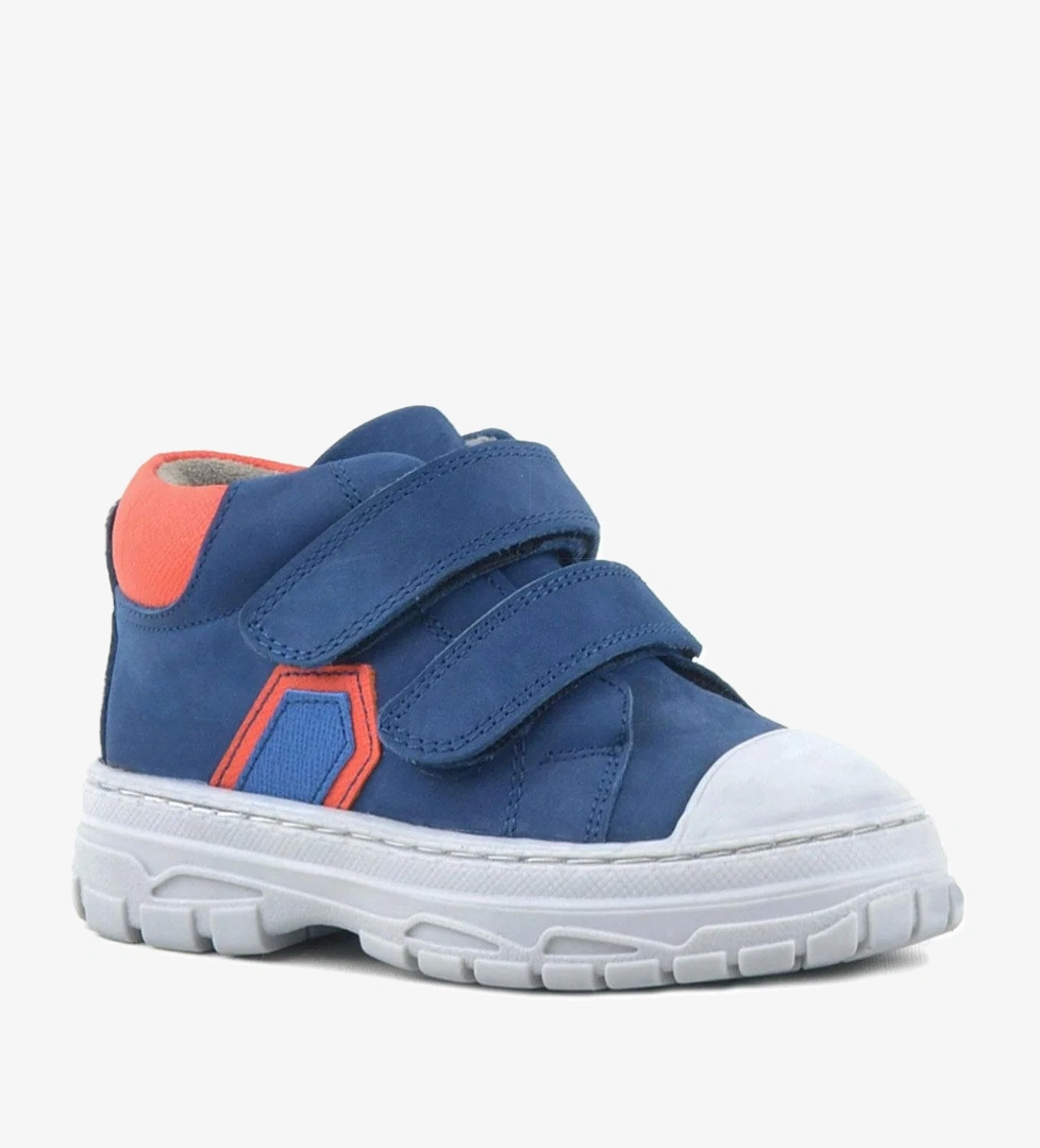 Rakerplus Tails Hakiki Deri Lacivert Cırtlı Çocuk Spor Bot model görseli