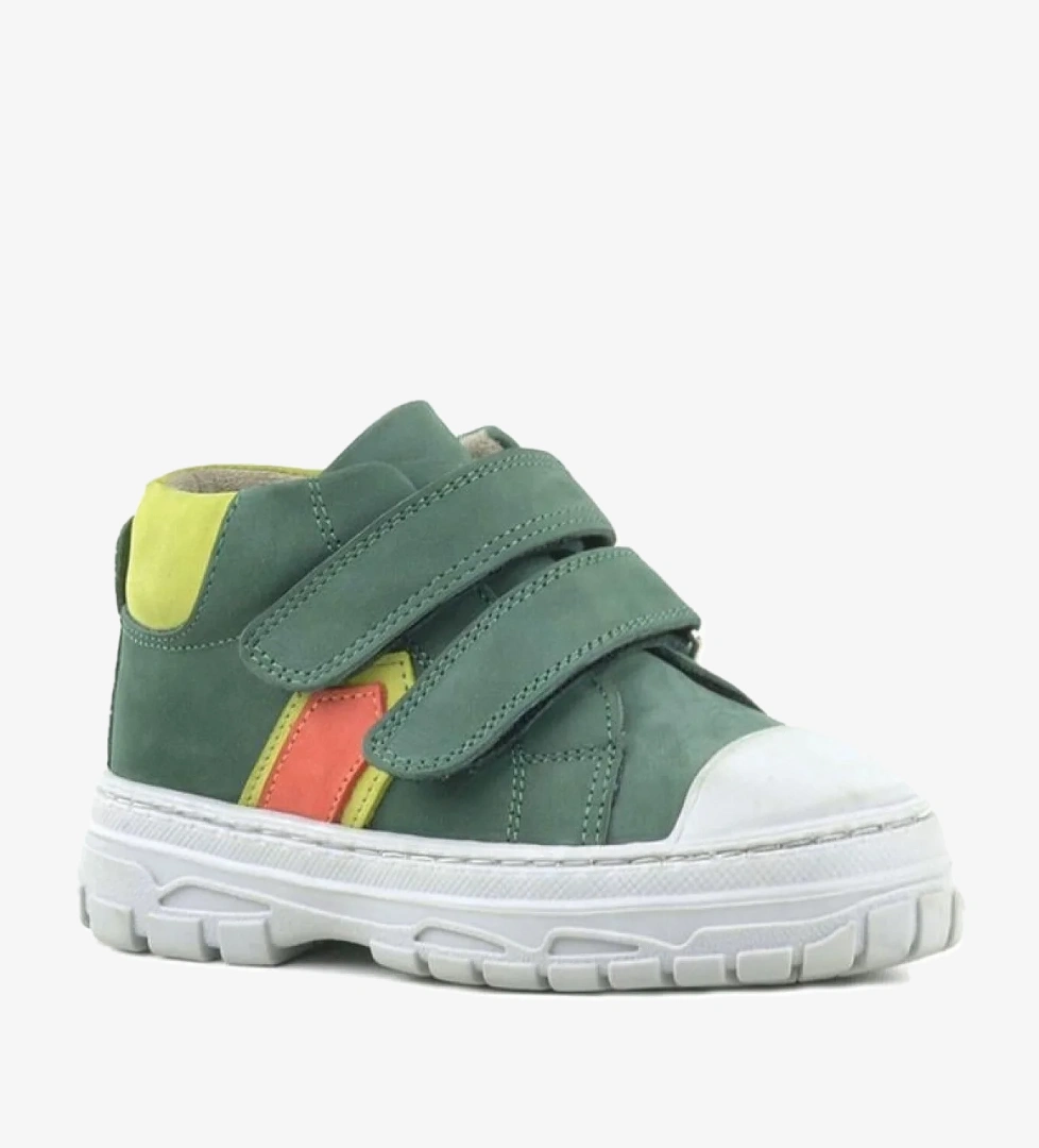 Rakerplus Tails Hakiki Deri Yeşil Cırtlı Çocuk Spor Bot model görseli