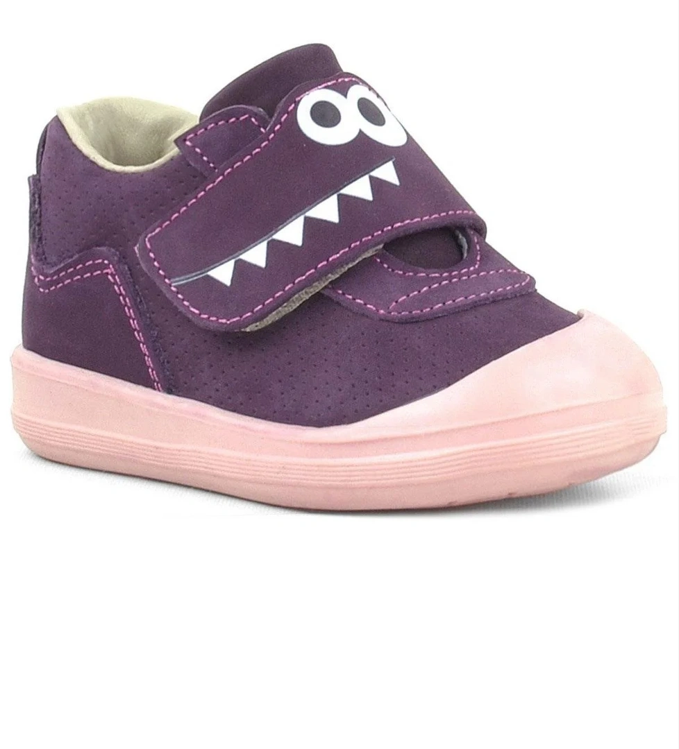 Rakerplus Dino Hakiki Deri Mor Yüksek Bilekli Bebek Ayakkabı model görseli
