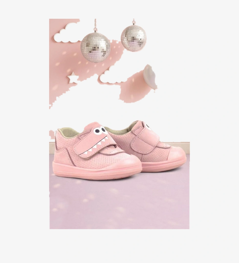 Rakerplus Dino Hakiki Deri Pudra Yüksek Bilekli Bebek Ayakkabı model görseli