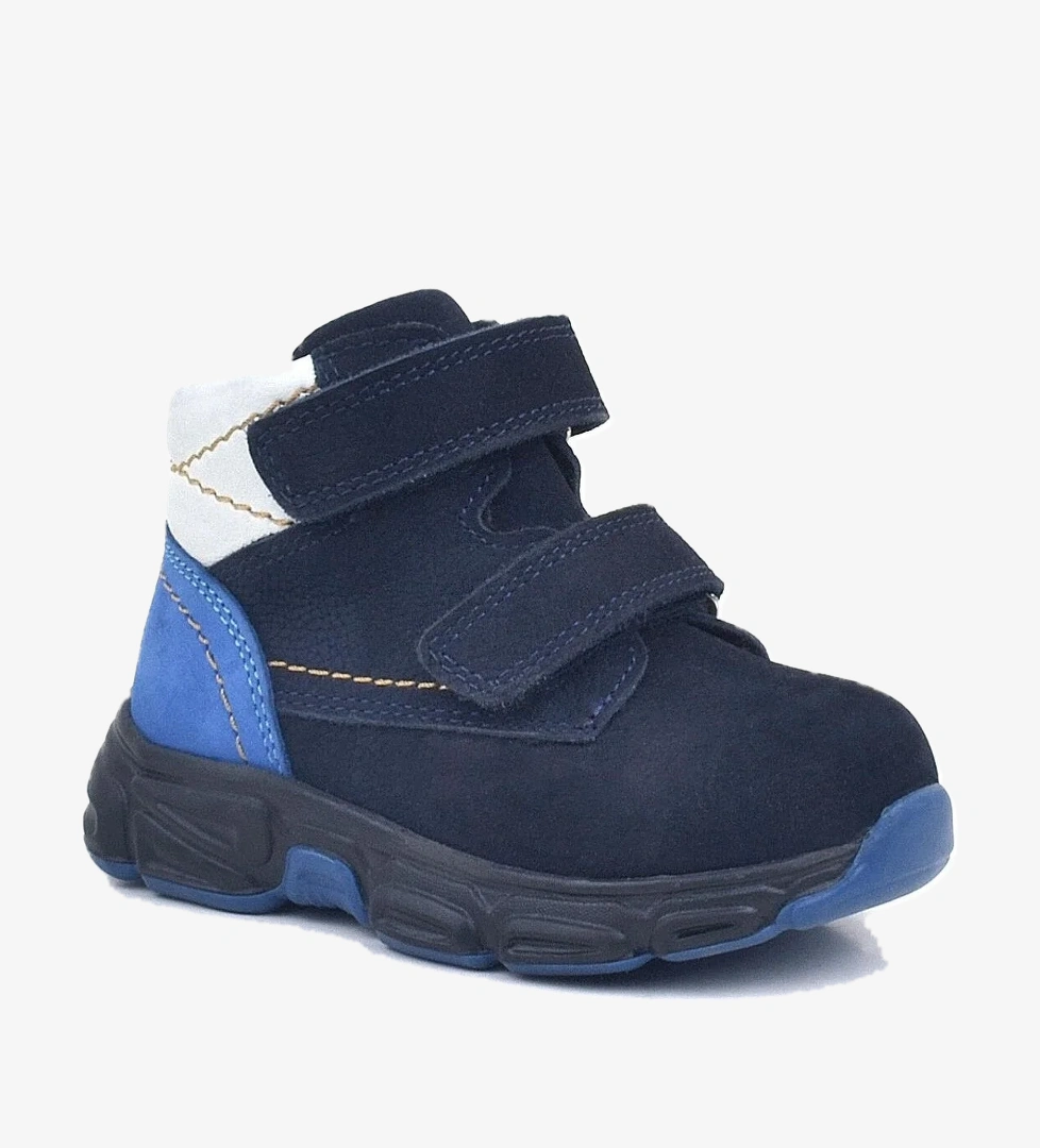 Rakerplus Hakiki Deri Lacivert Nubuk Bebek Spor Bot Ayakkabı model görseli