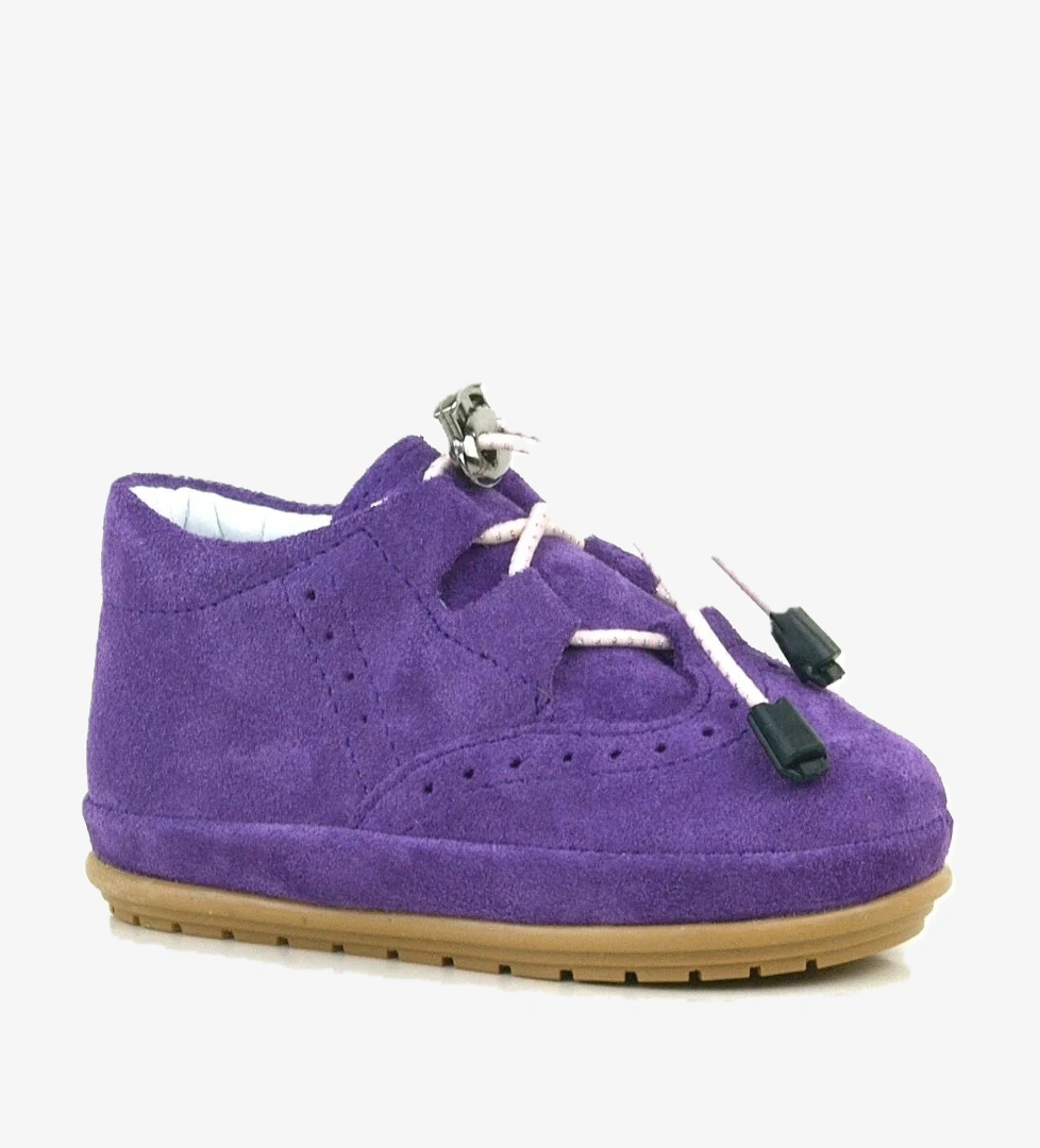 Hakiki Deri Mor Anatomik İlk Adım Bebek Ayakkabı - Görsel 1