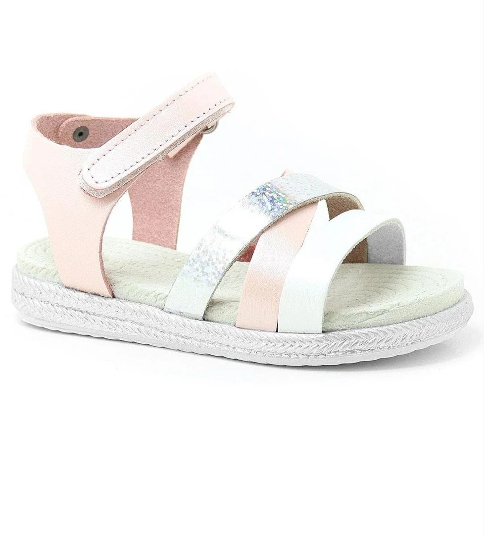 Hapshoe Kids Artico Alexia Hakiki Deri Vaketa Pembe Kız Bebek Sandalet model görseli