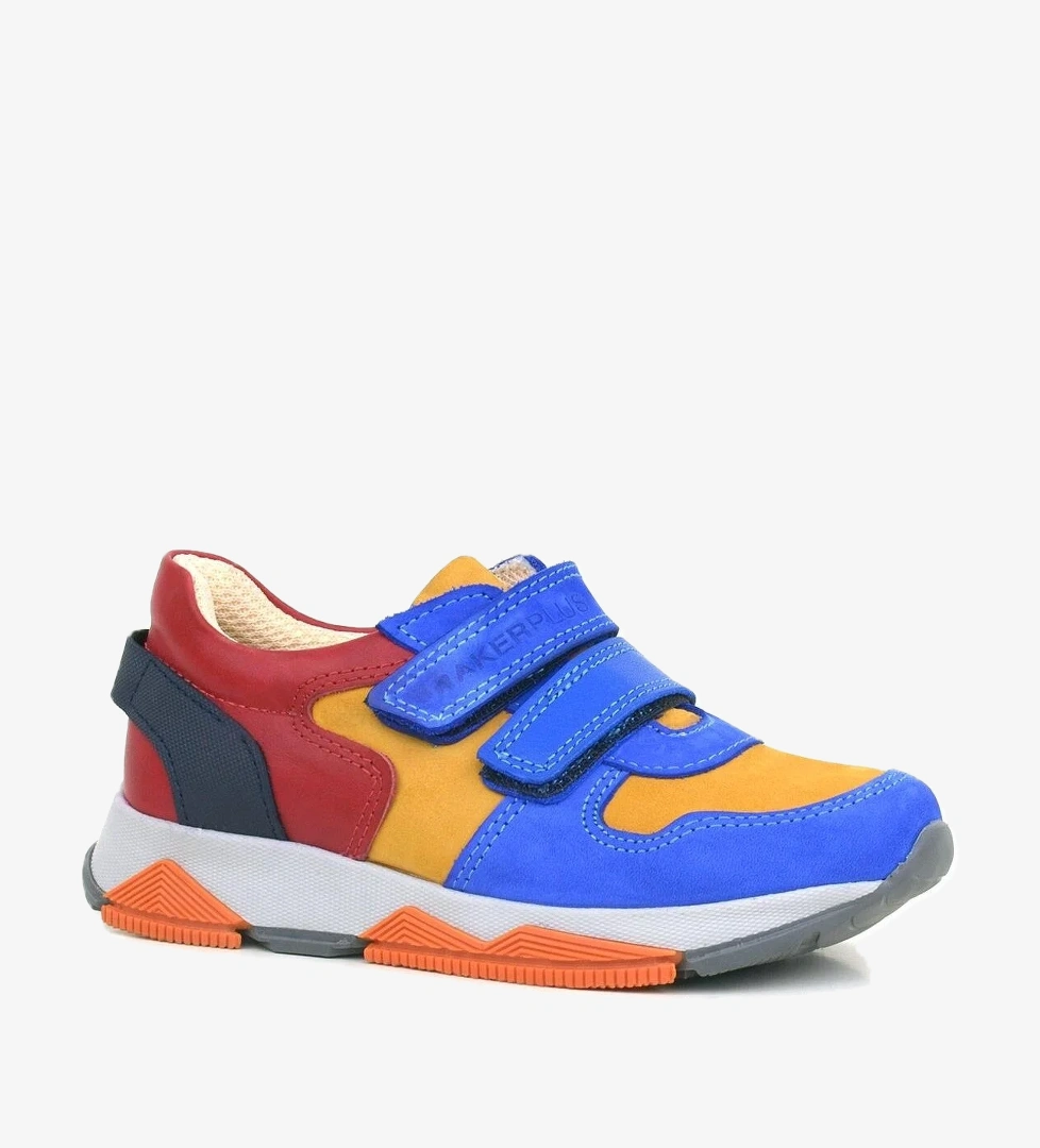 Hakiki Deri Renkli Çocuk Spor Ayakkabı - Görsel 1
