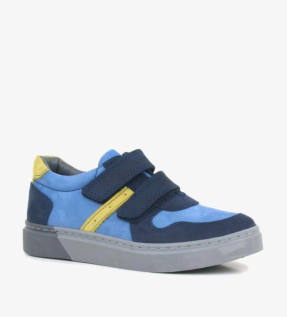 Rakerplus Hakiki Deri Lacivert Cırtlı Erkek Çocuk Spor Ayakkabı model görseli