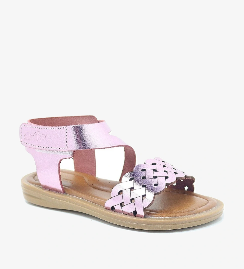 Hapshoe Kids Artico Etoile Hakiki Deri Pembe Vaketa Kız Çocuk Sandalet model görseli