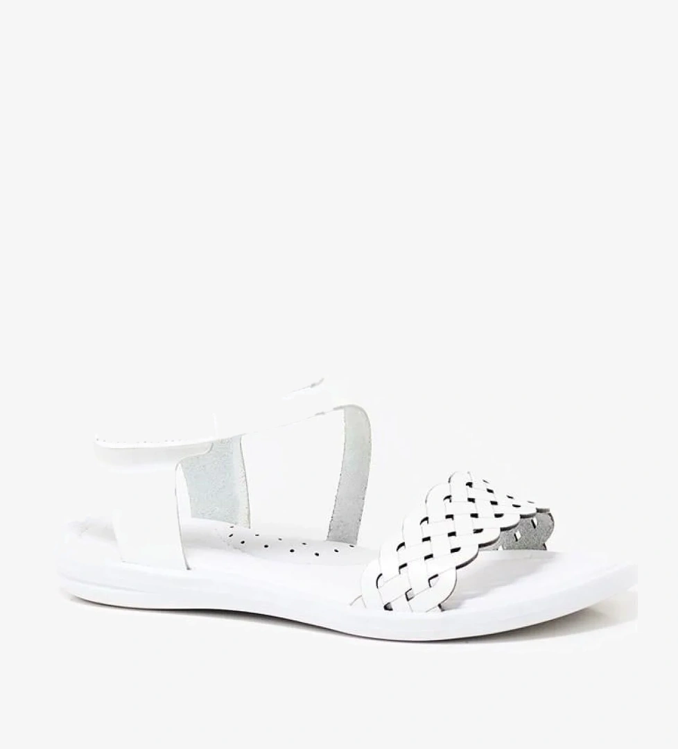 Hapshoe Kids Artico Etoile Hakiki Deri Beyaz Vaketa Kız Çocuk Sandalet model görseli