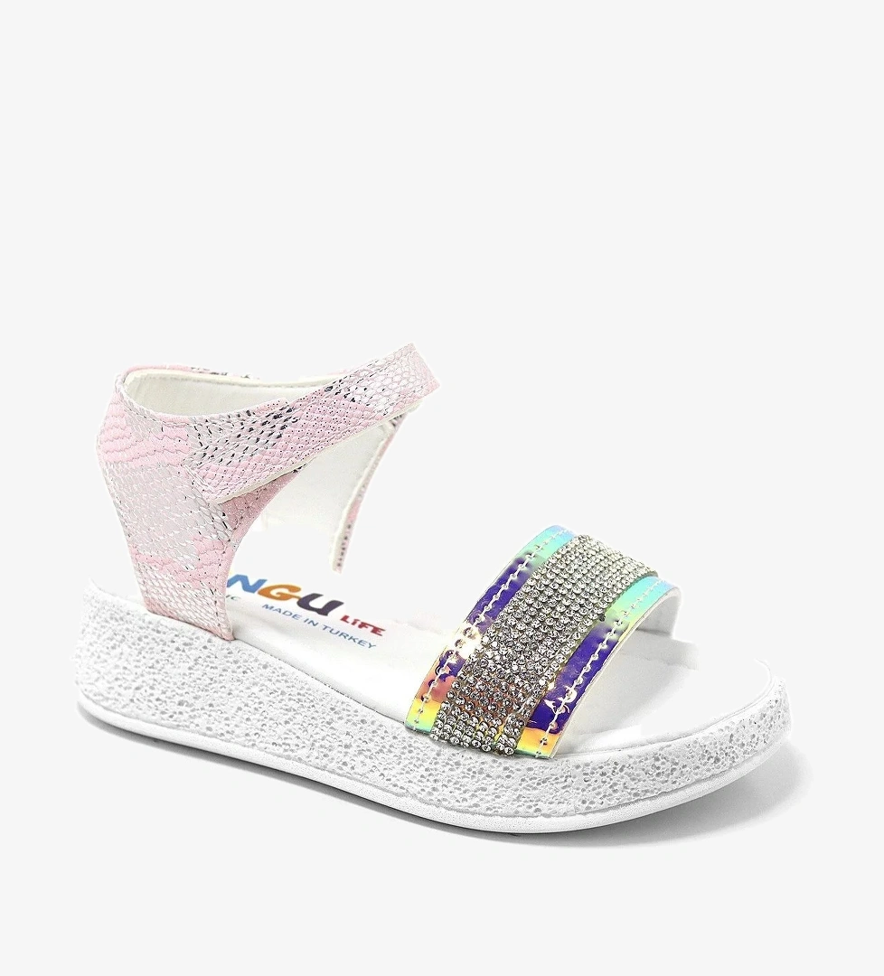 Hapshoe Kids Artico Pingu Gloria Pembe Taşlı Kız Çocuk Sandalet model görseli