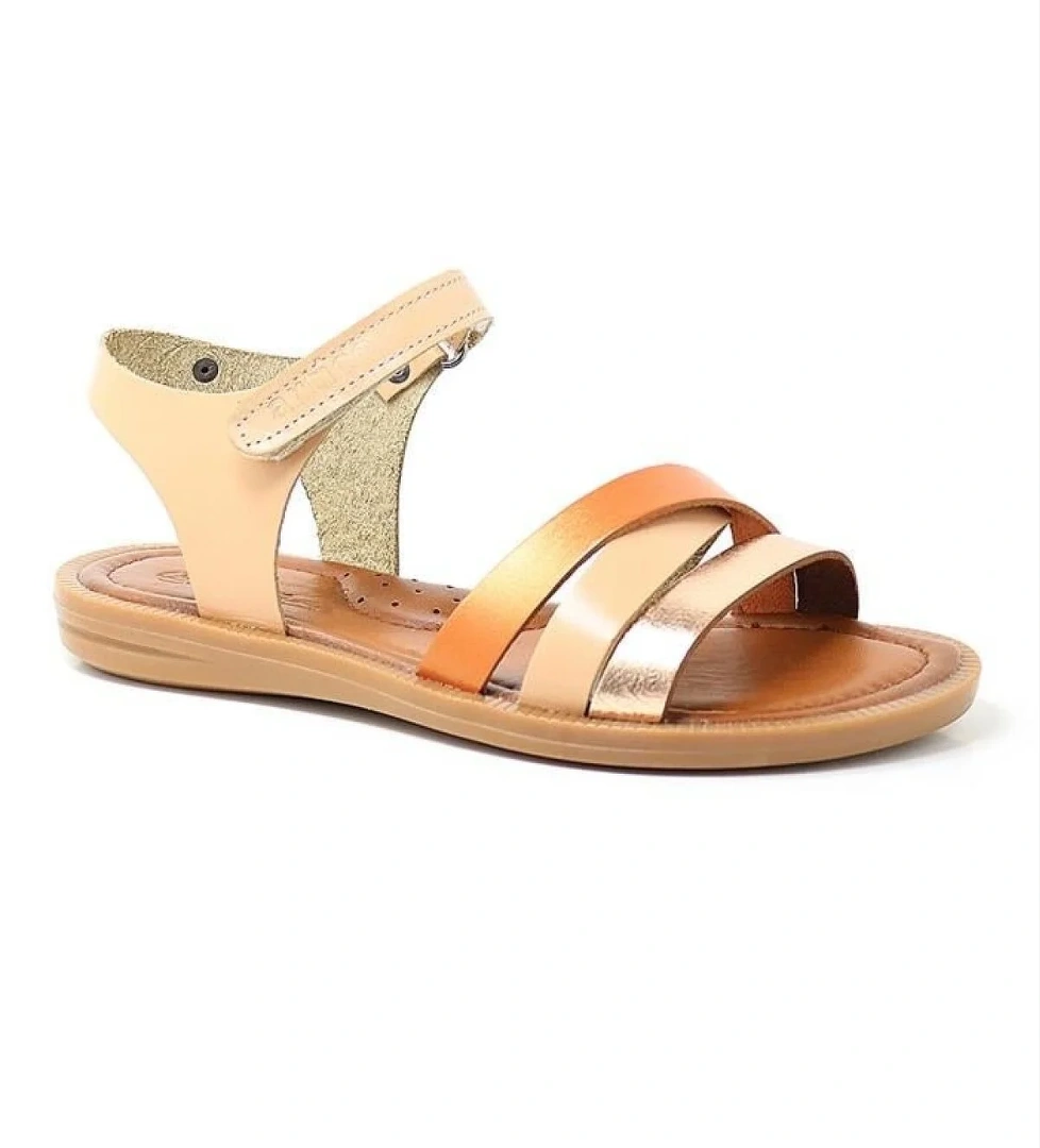 Hapshoe Kids Artico Alexia Hakiki Deri Vaketa Taba Kız Çocuk Sandalet model görseli