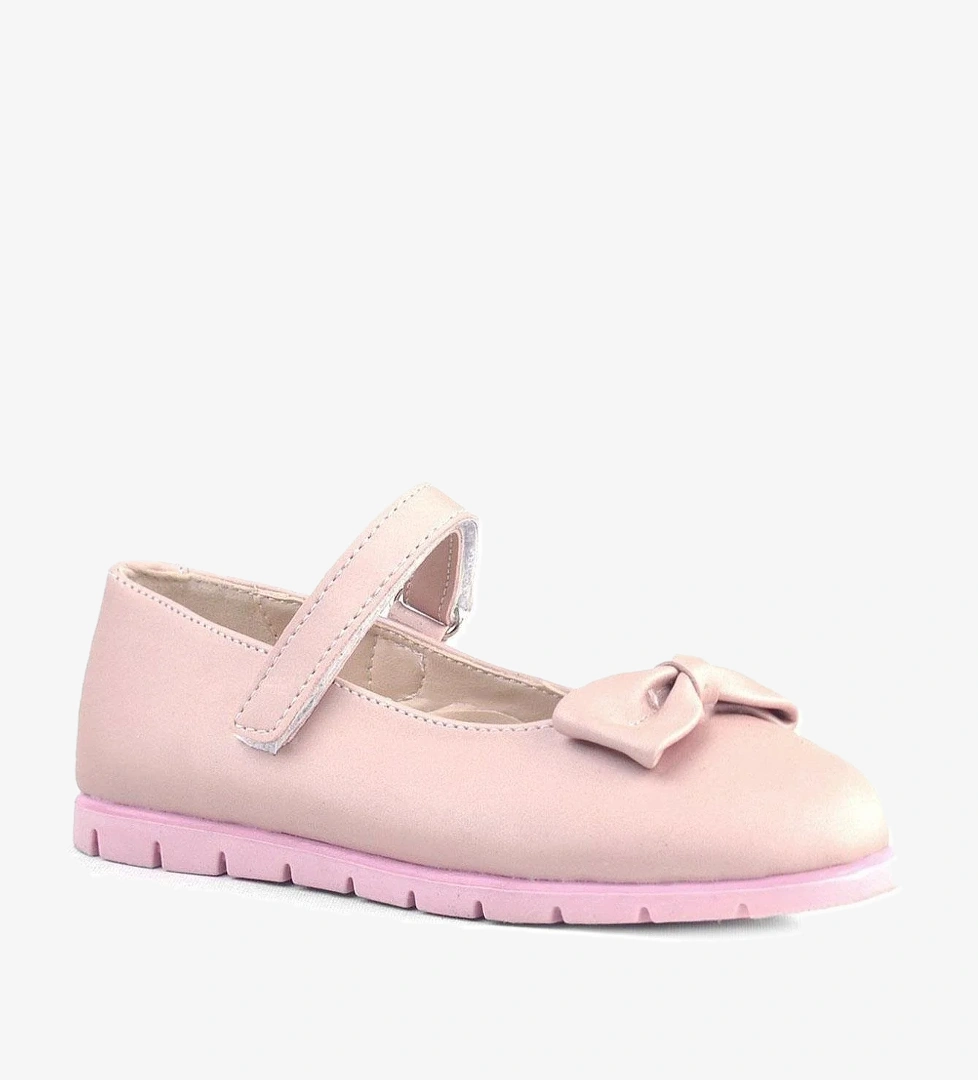 Rakerplus Pudra Fiyonklu Cırtlı Kız Çocuk Babet model görseli