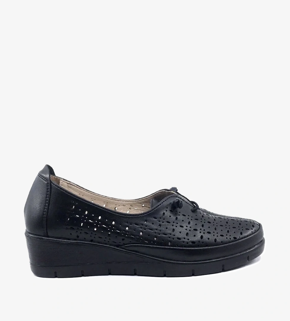 Ayakkabımood Y 66 Özel Topuk Jeli Siyah Günlük Bayan Ayakkabı model görseli