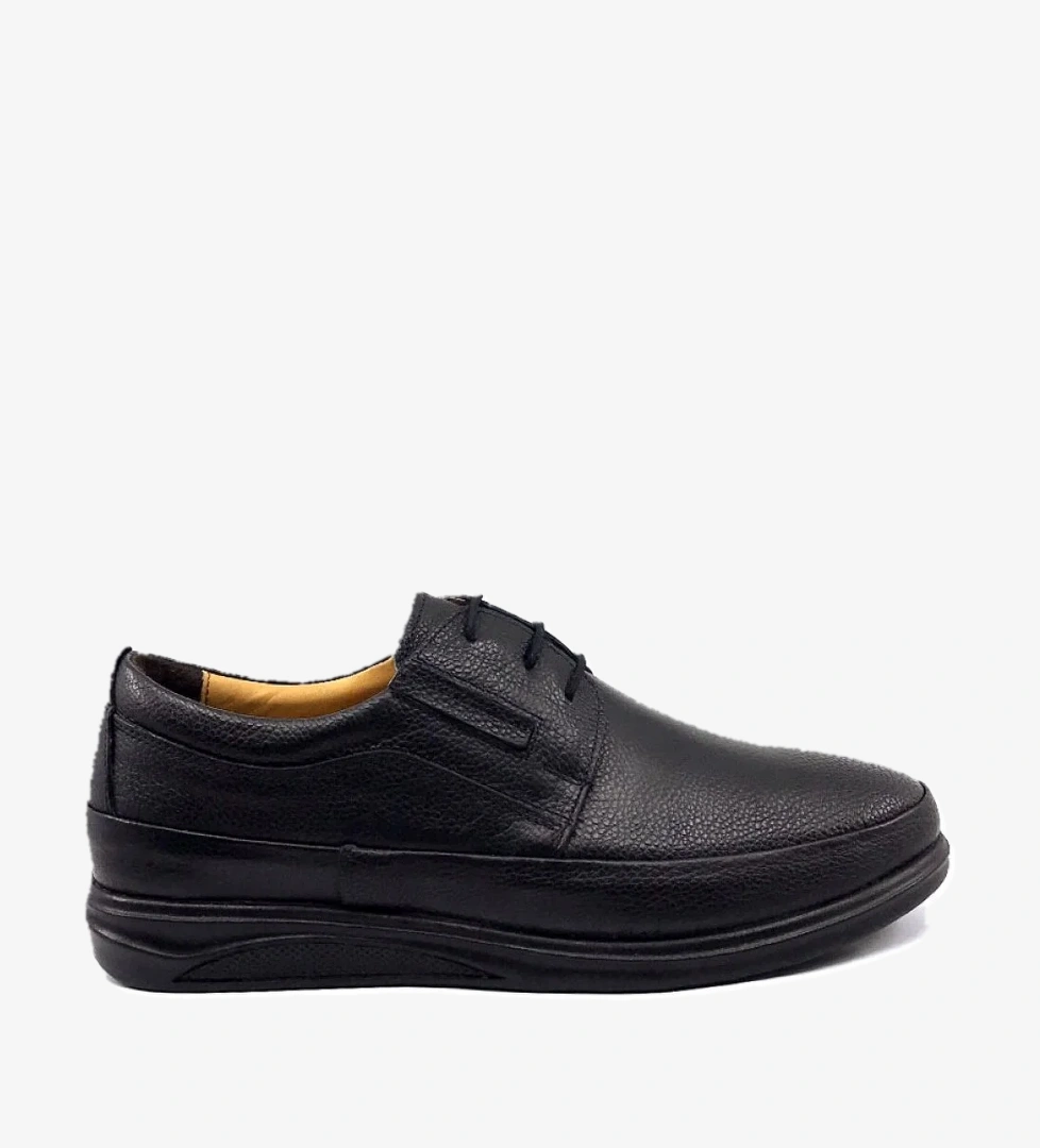 Ayakkabımood Gamze 478 Siyah Deri Bağlı Erkek Günlük Ayakkabı model görseli