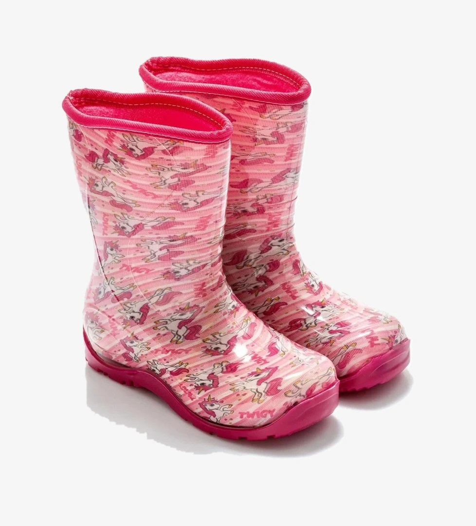 Twigy Nn0607 Yağmur Pembe Çocuk Çizme
