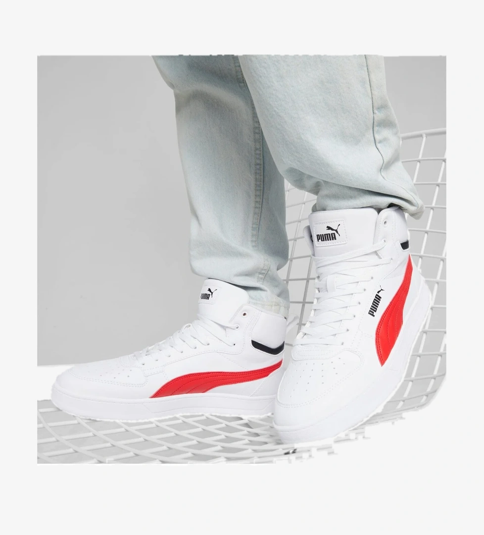 Puma Smash Vulc V3 Unisex Beyaz Spor Ayakkabı (380752-02) model görseli