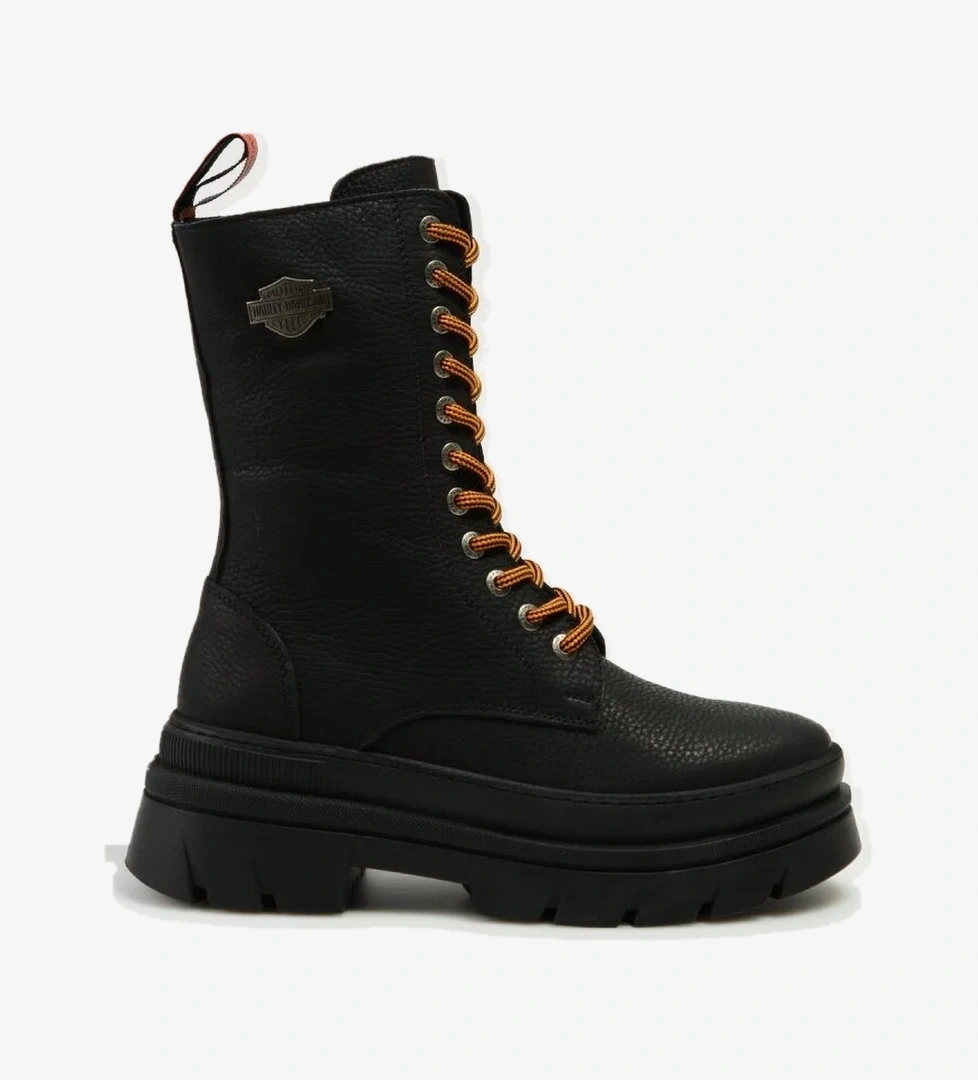 Harley Davidson Brigett Kadın Siyah Bağcıklı Bot (021Z100661-B14-G8) model görseli