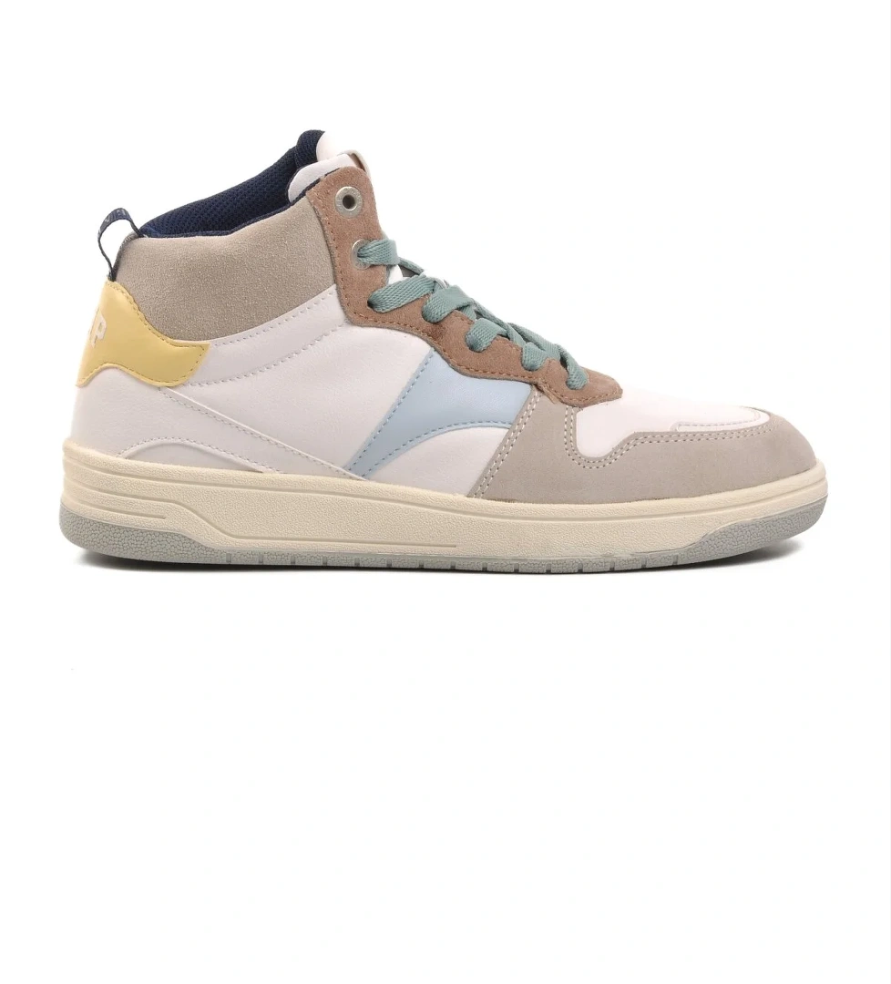 Gp-1029 Beyaz-Gri Unisex Hi Sneaker
