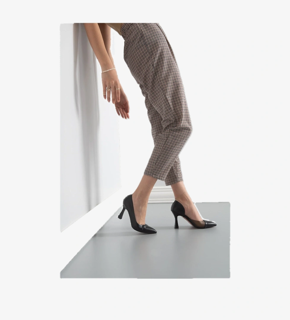 New Angel 653 Kadın Şeffaf Detaylı Klasik Stiletto