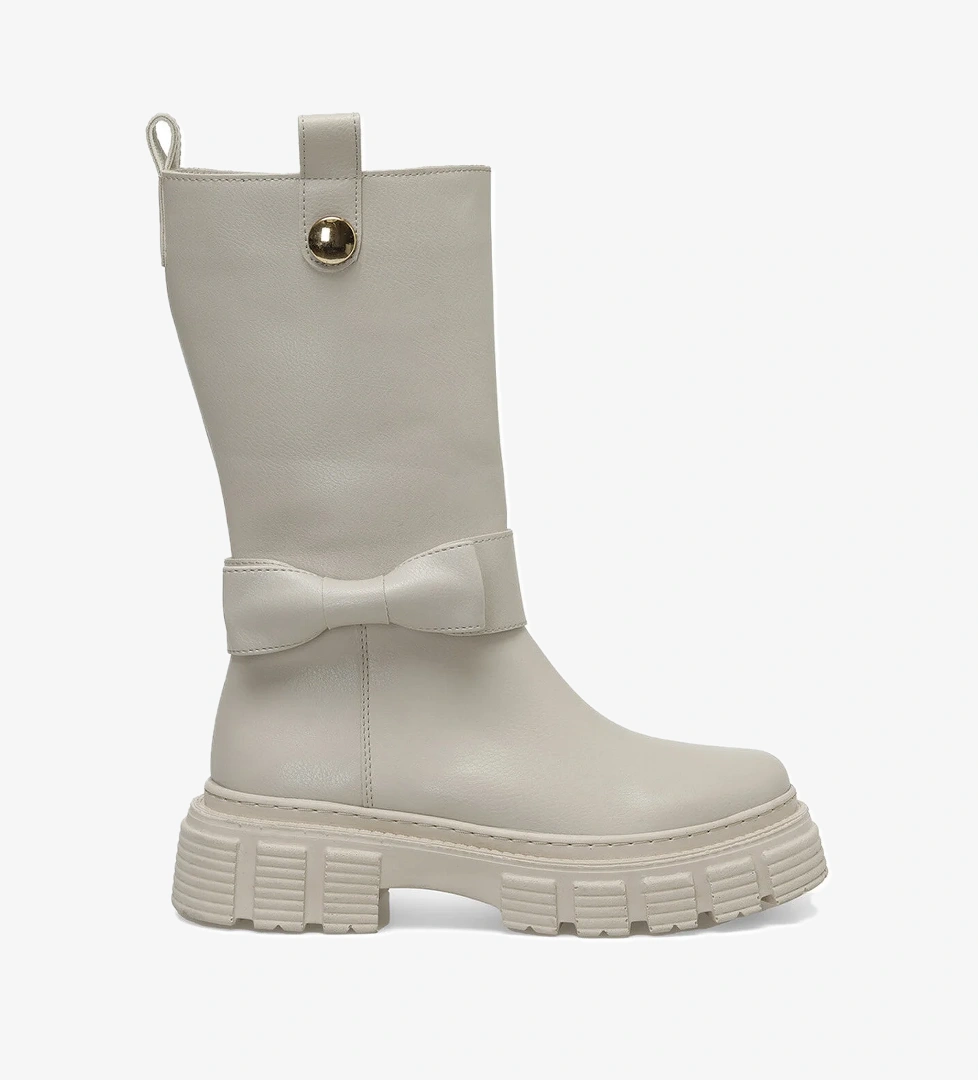 HAZEL 3PR Bej Kadın Çizme - Görsel 1