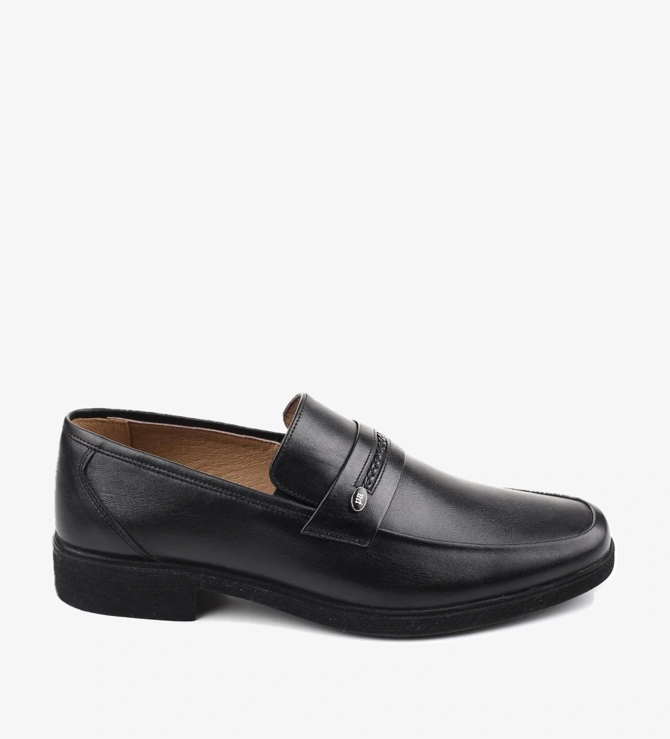 Papuç Sepeti 364 Erkek Hakiki Deri Bağcıksız Klasik Ayakkabı model görseli