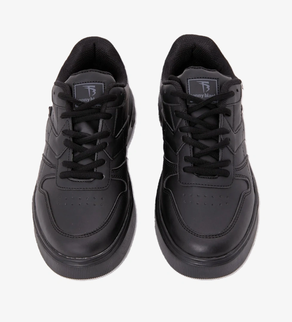 Tonny Black Erkek Siyah Rahat Kalıp Faylon Taban Bağcıklı Spor Ayakkabı model görseli