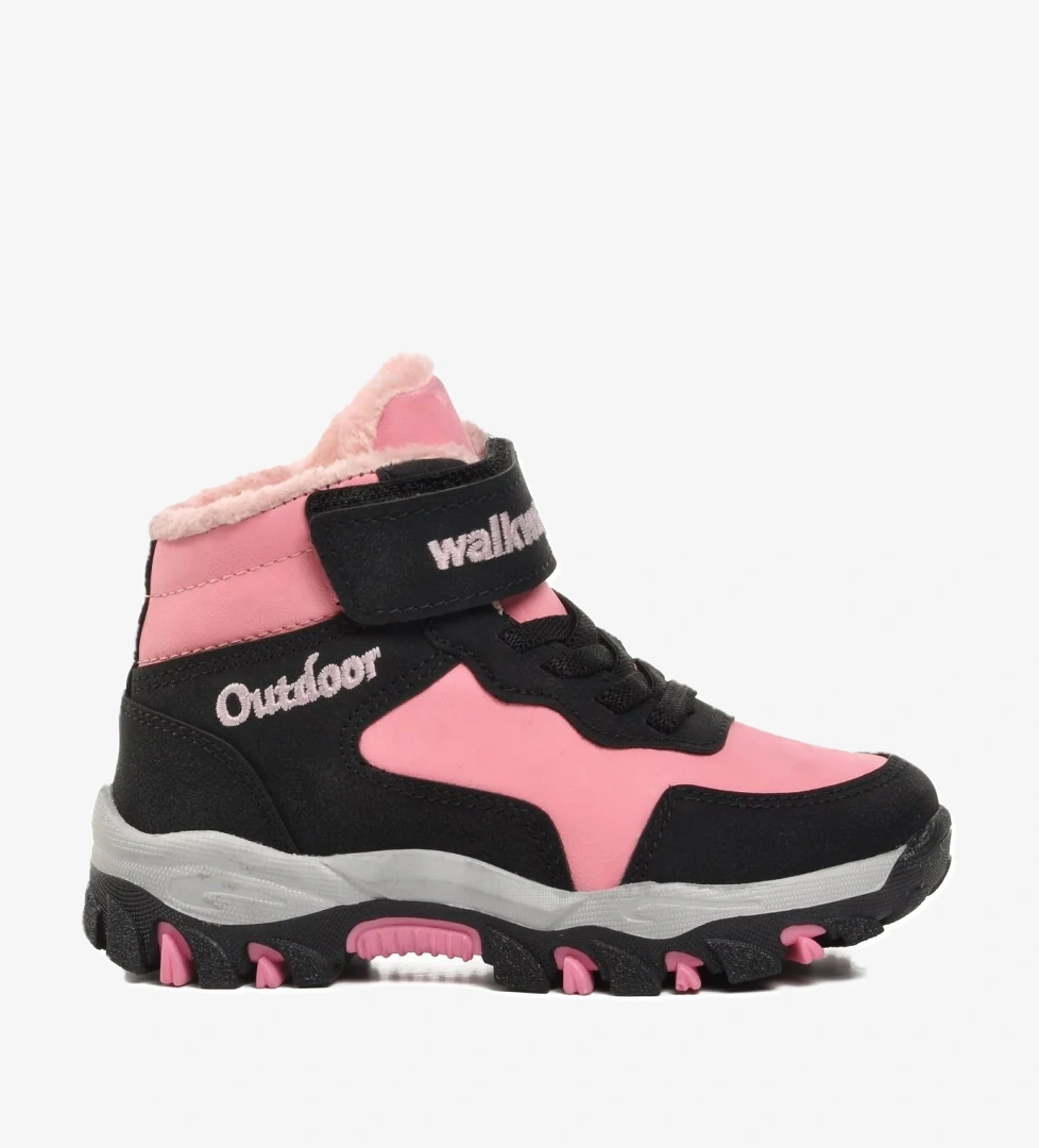 Leo-P Pembe İçi Kürklü Çocuk Outdoor Bot