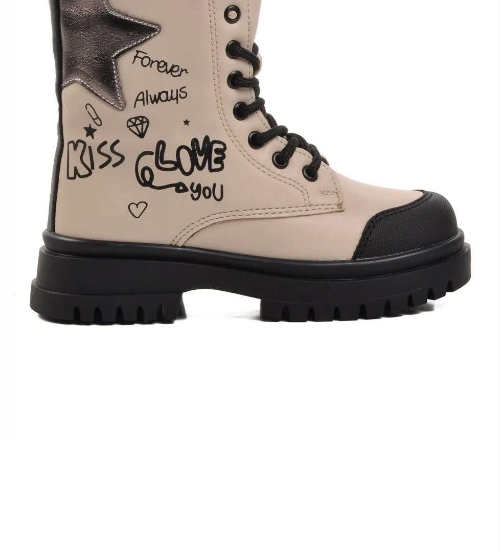 Pepino 1566-p Siyah Bej İçi Polarlı Kız Çocuk Bot model görseli