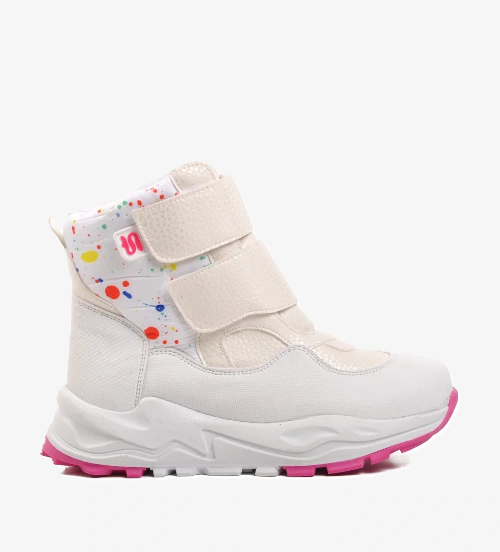 FY223-F Beyaz İçi Polarlı Çocuk Kar Botu - Görsel 1