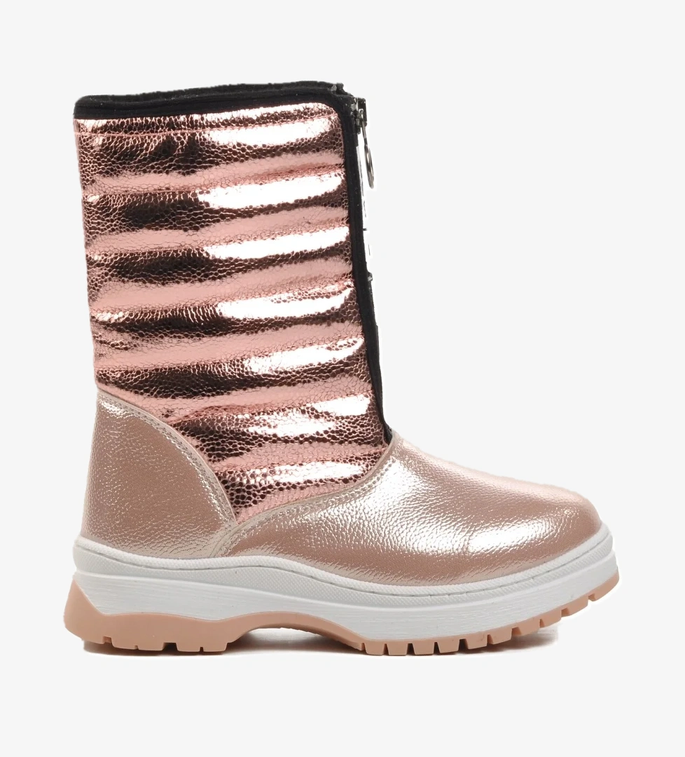 Ayakmod Staye-p Siyah Pudra İçi Polarlı Çocuk Kar Botu model görseli