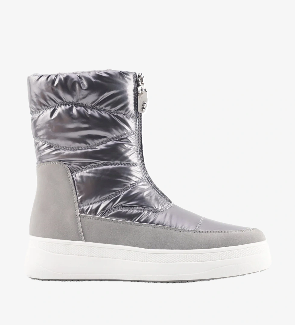 DERRONA 3PR Gri Kadın Kar Botu - Görsel 1