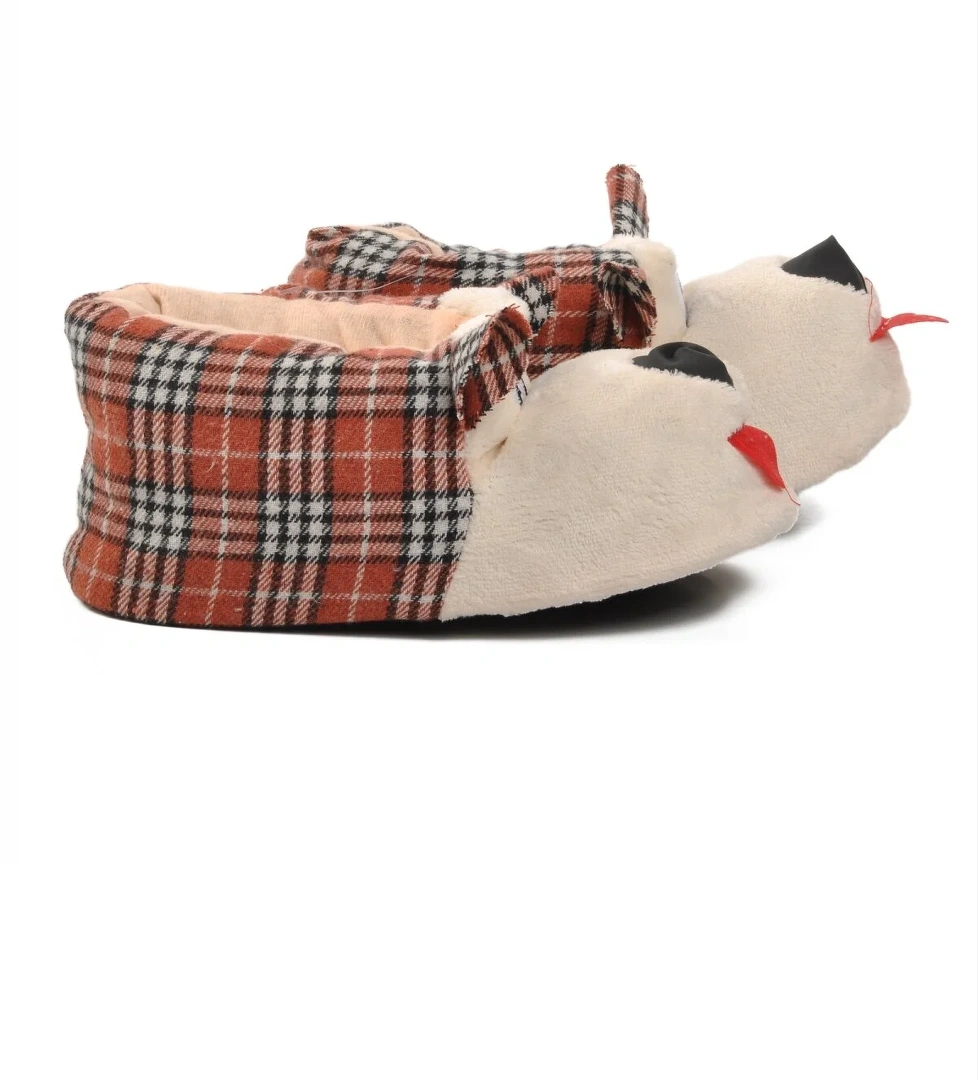 Köpekli Kiremit-Bej Kadın Panduf