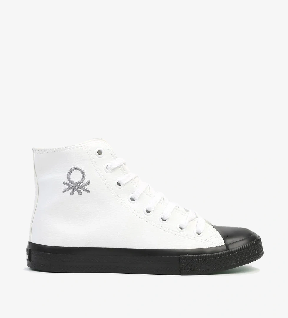 ® | BN-31044 - Beyaz Siyah-Erkek Spor Ayakkabı - Görsel 1