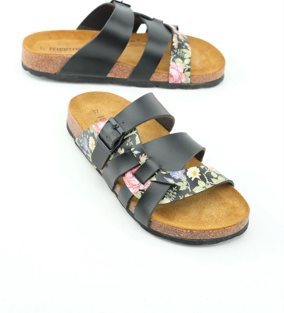 Feichtinger Der Bio Yazlık Kadın İç Taban Hakiki Deri Mantar Taban Günlük Terlik - Görsel 1