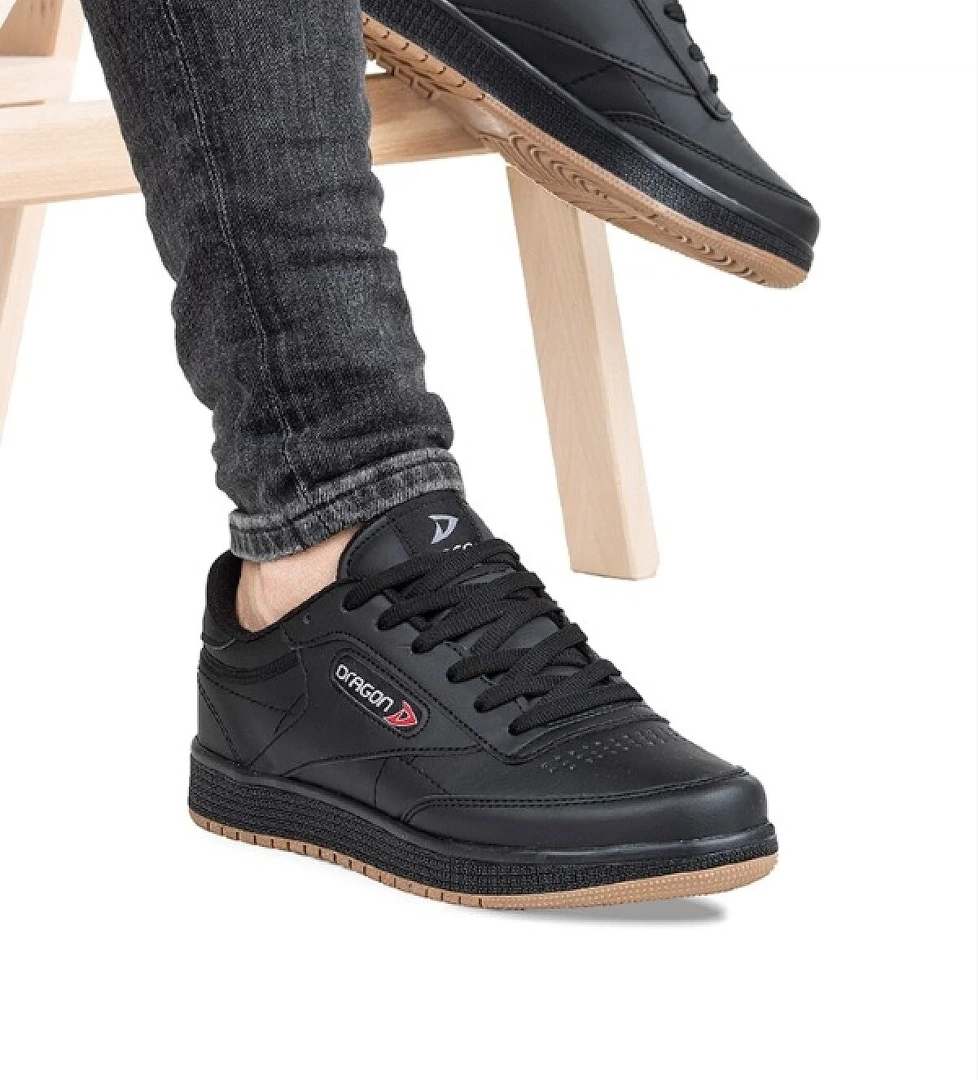 Ayakkabix Dragon Sneaker Erkek Spor Ayakkabı Siyah-cilt