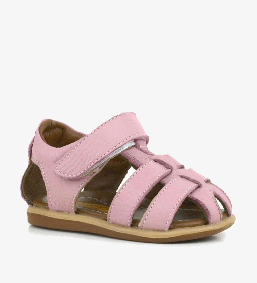 Rakerplus Hakiki Deri Pembe Yumuşak Bebek Sandalet Ayakkabı model görseli