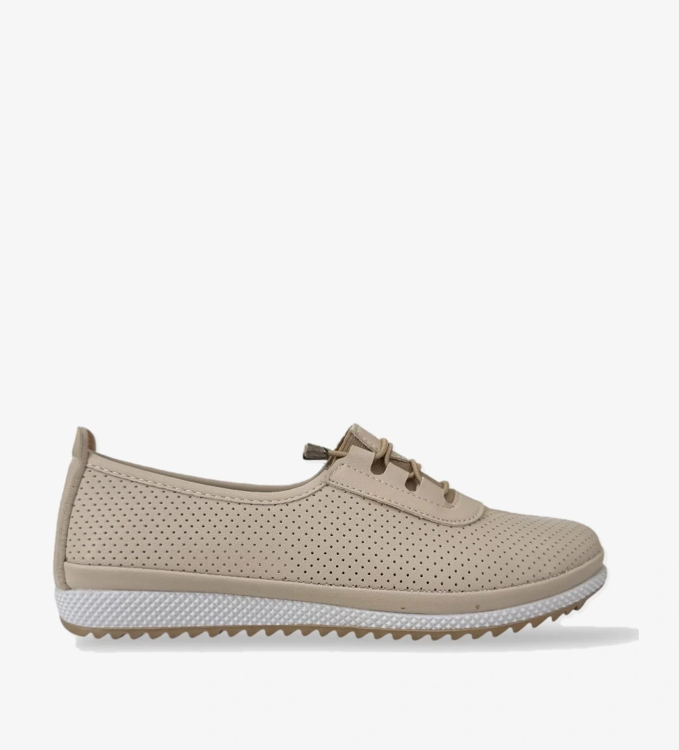 Ortopedik Hava Alan Yumuşak Tabanlı Günlük Anne Babet BEJ