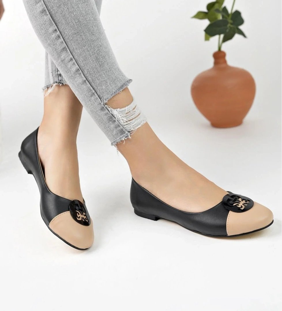 VARGAS Garantili Günlük Ortopedik Şık Tarz ve Rahat Kadın Tokalı Babet - Görsel 1