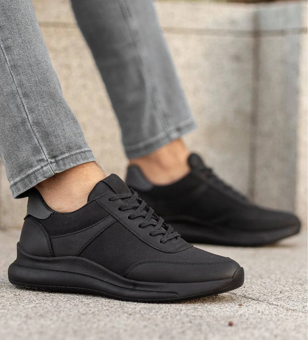 Daxtors Fokus Günlük Ortopedik Erkek Sneaker Spor Ayakkabı_siyah Ayakkabı model görseli