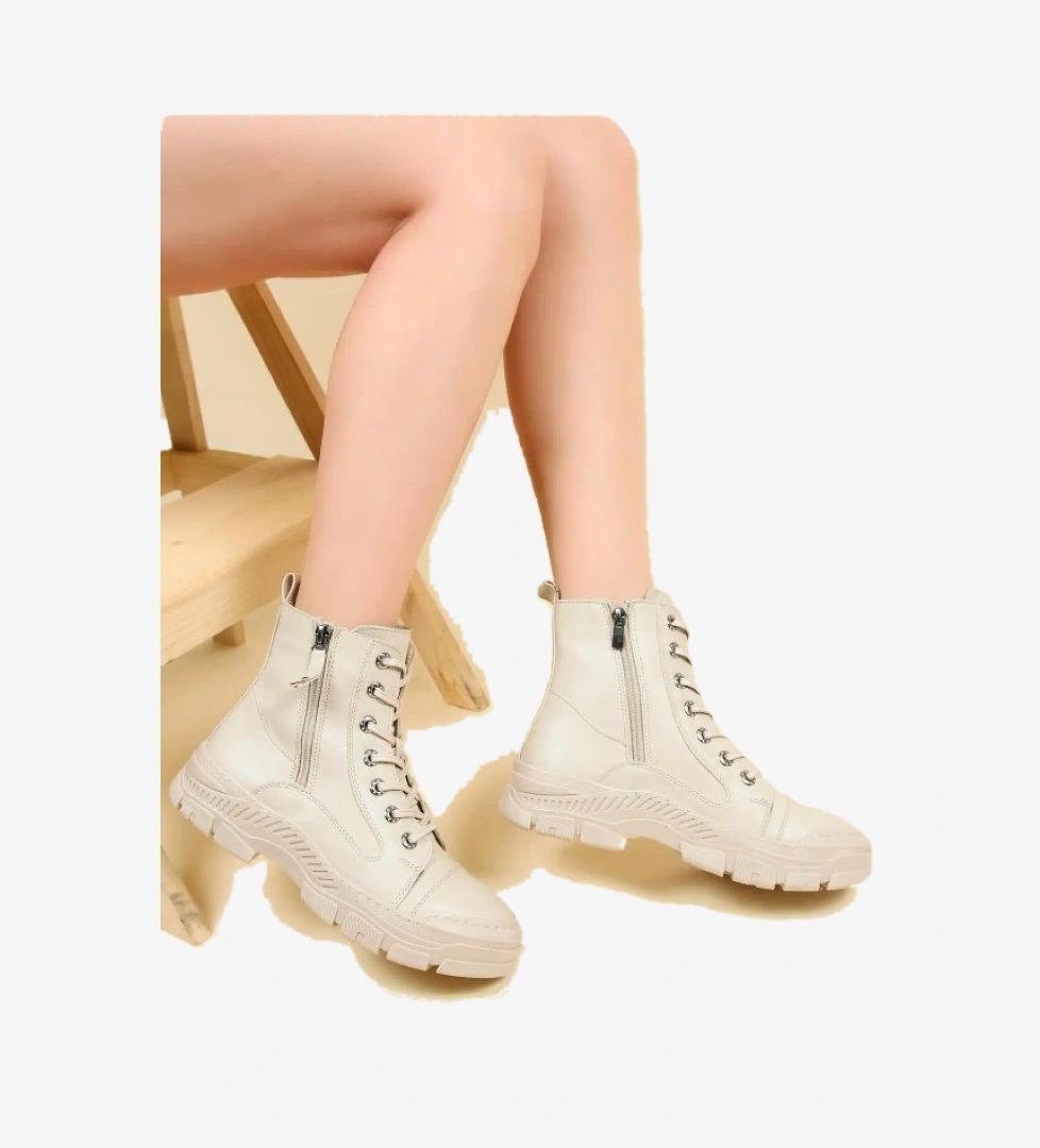 Kauçuk Kaymaz Taban Postal Kadın Bot - Görsel 1